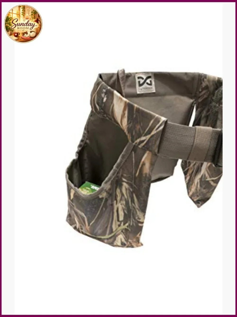 Adjustable Camo Hunting Belt with Shell Pouches